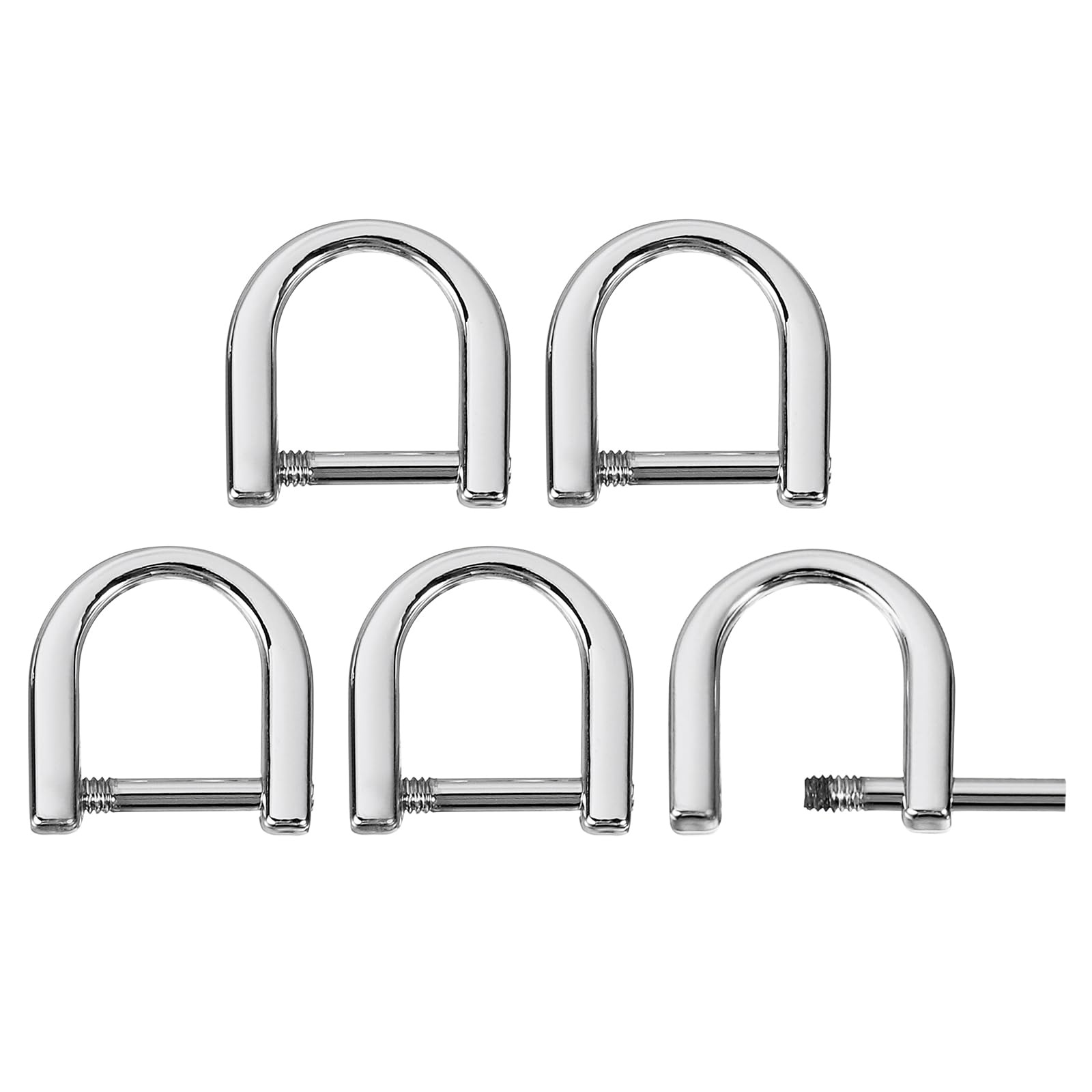 QUARKZMAN 4 stuks hoefijzer D-ring met schroef ring U-vormige