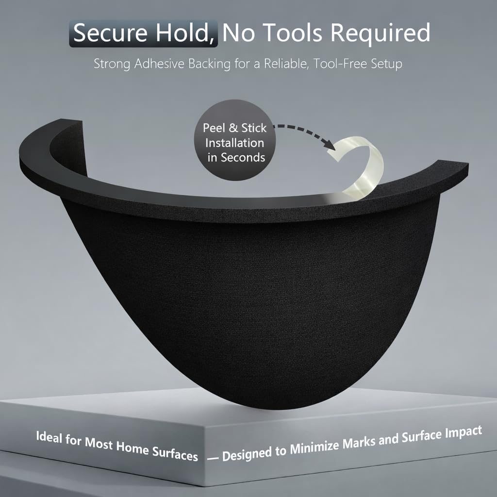 4-Pack 6-Inch Magnetic Recessed Light Half Shields, Black Anti-Glare Covers for Ceiling Can Lights, Tool-Free Snap-On Installation