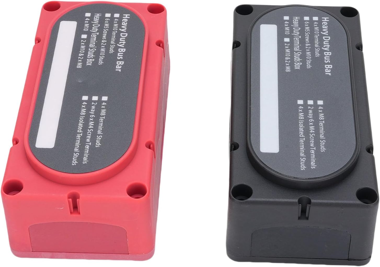 LiebeWH 150A Bus Bar 12V 12 Way M8 Terminal Distribution Block 150A DC Busbar for Automotive RV Marine Yacht Electrical Systems with Retardant PC Base Zinc Alloy Copper Stainless Steel