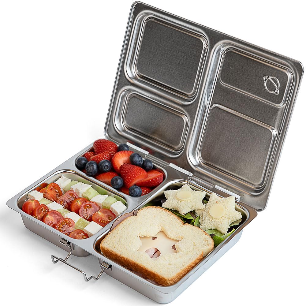 Planet Box Launch ステンレスランチボックス2番3番4番画像 Amazon.com: PlanetBox Launch Stainless Steel Lunchbox Replacement