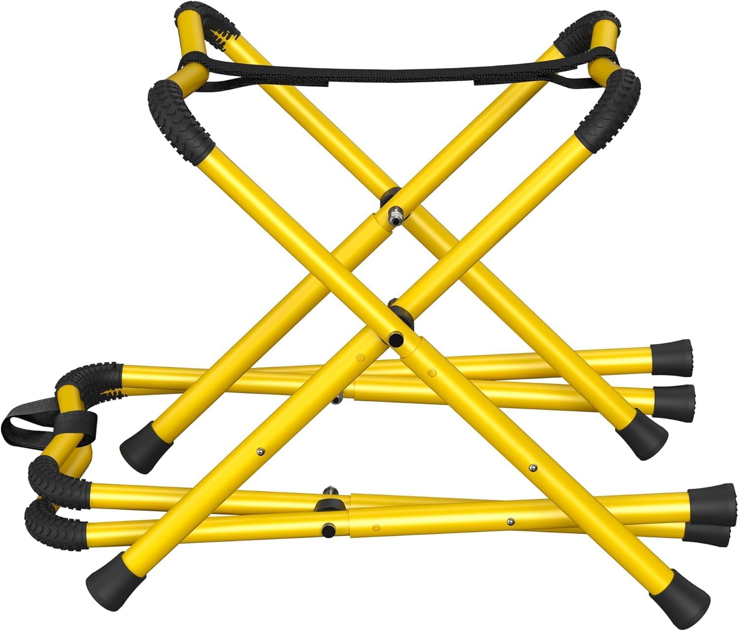 GanFindX Foldable Aluminum Kayak Stand, 2-Pack | Portable Canoe Storage Rack with Adjustable Height for Indoor Use, Heavy-Duty 150 lb Load Capacity, Space-Saving Design