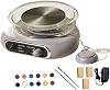 Mini Pottery Wheel Kit with Foot Petal, Compact Adjustable Speed Ceramic Making Machine, Electric Clay Wheel for Kids, Gray