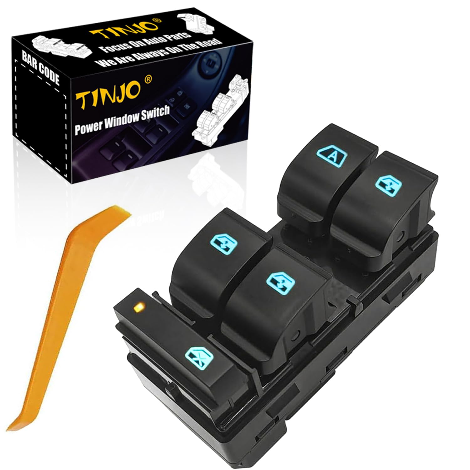 20945129 Driver Side Master Window Control Switch Button Compatible with 2007-2013 Chevy Silverado 1500/2500 HD/3500 HD/GMC Sierra/Yukon/Buick, Master