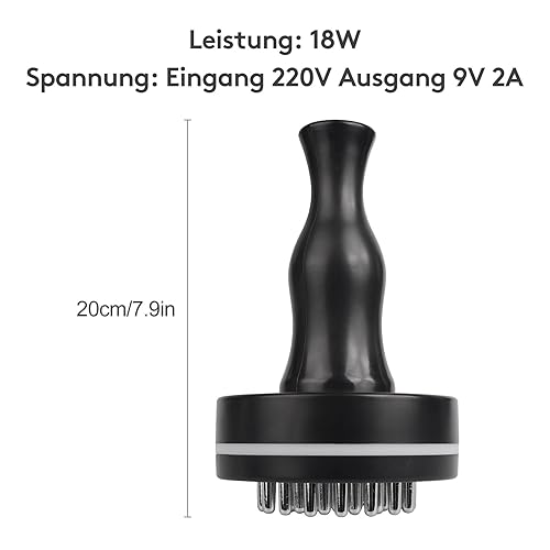 Miniatura 3 de Cepillo Meridian, masajeador eléctrico de espalda con luz roja para celulitis, piel radiante y más suave, con panel de control y cepillo corporal