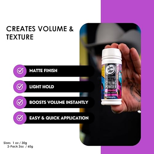 Miniatura 7 de Rolda Polvo de peinado texturizante para hombres - Aumento instantáneo de volumen, sujeción ligera, acabado mate, fácil aplicación, aroma sutil y