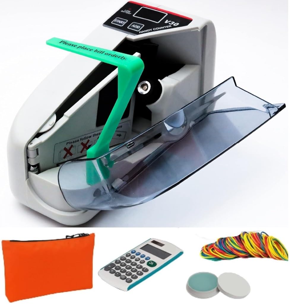 Dotpot Portable LED Display V30 Mini Best Money Counting Machine for Home - Note Counting Machine for Any Country Currency Counting Machine for Bill Counting Machine/Portable Handy Counter (B0CG33D713) Amazon Price History, Amazon Price Tracker