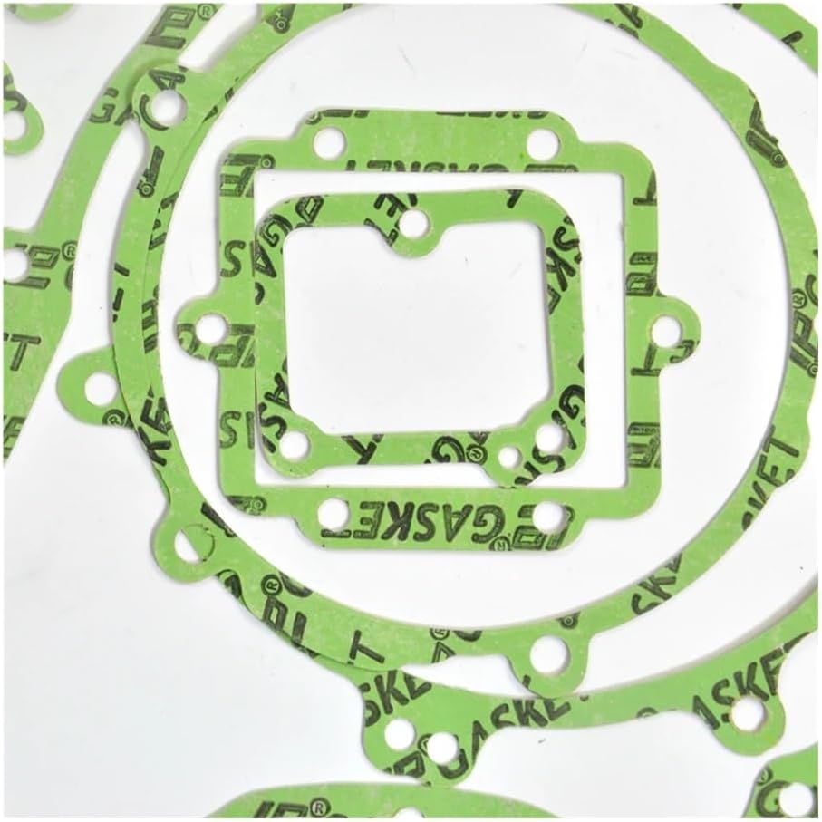 Motorcycle Cylinder Engine Crankcase Cover Gasket Kits Set for KDX200 1995-2006(Ivory)