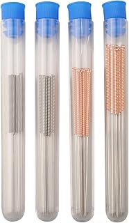 40pc Stainless Steel Nozzle Cleaning Kit for 3D-Printer 0.2/0.4/0.6/0.8mm Precision Needles for Unclogging Blockages