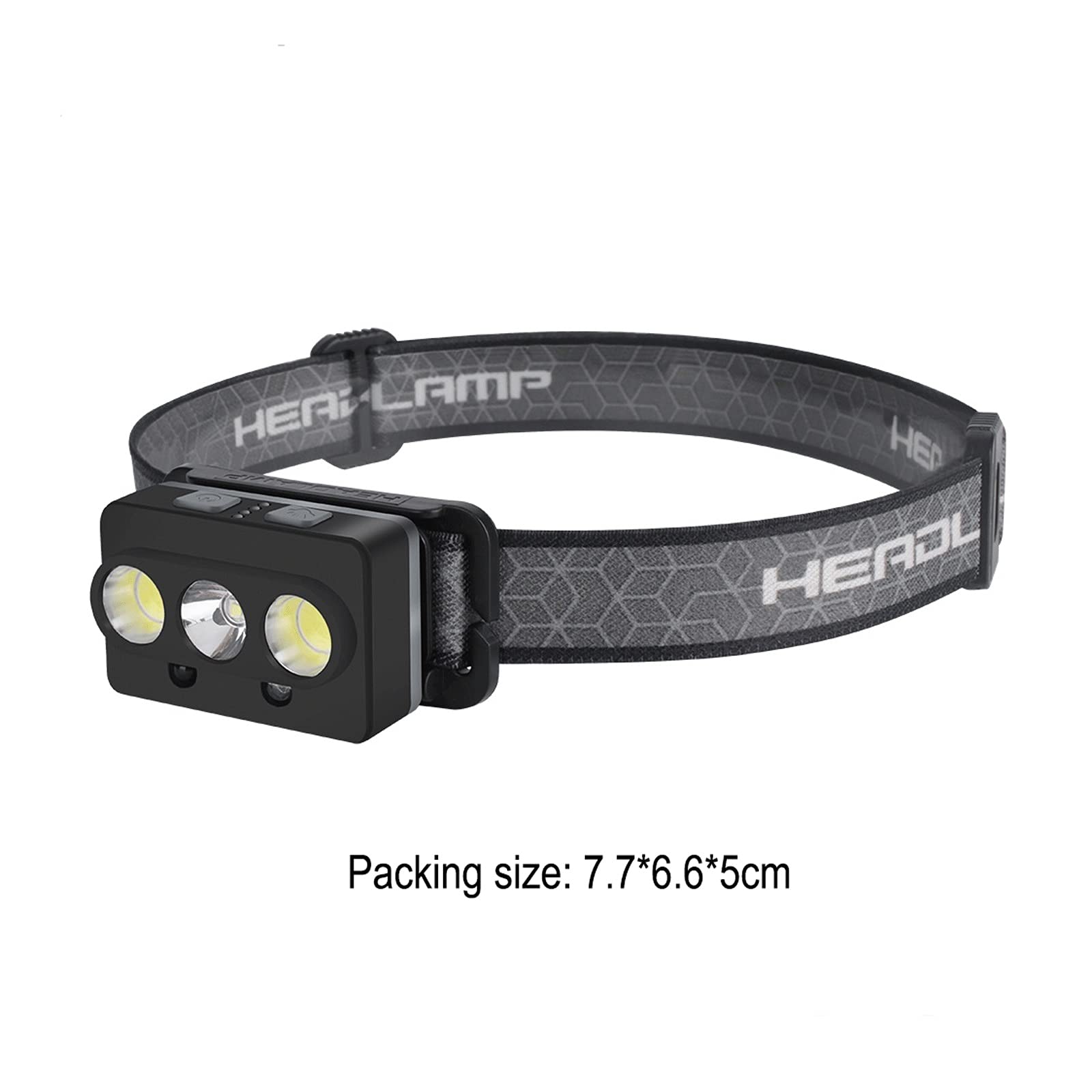 Latarka czołowa LED mini reflektor czujnik ruchu 7-trybowy reflektor ładowalna wodoodporna latarka czołowa z magnesem lampa namiotowa kempingowa