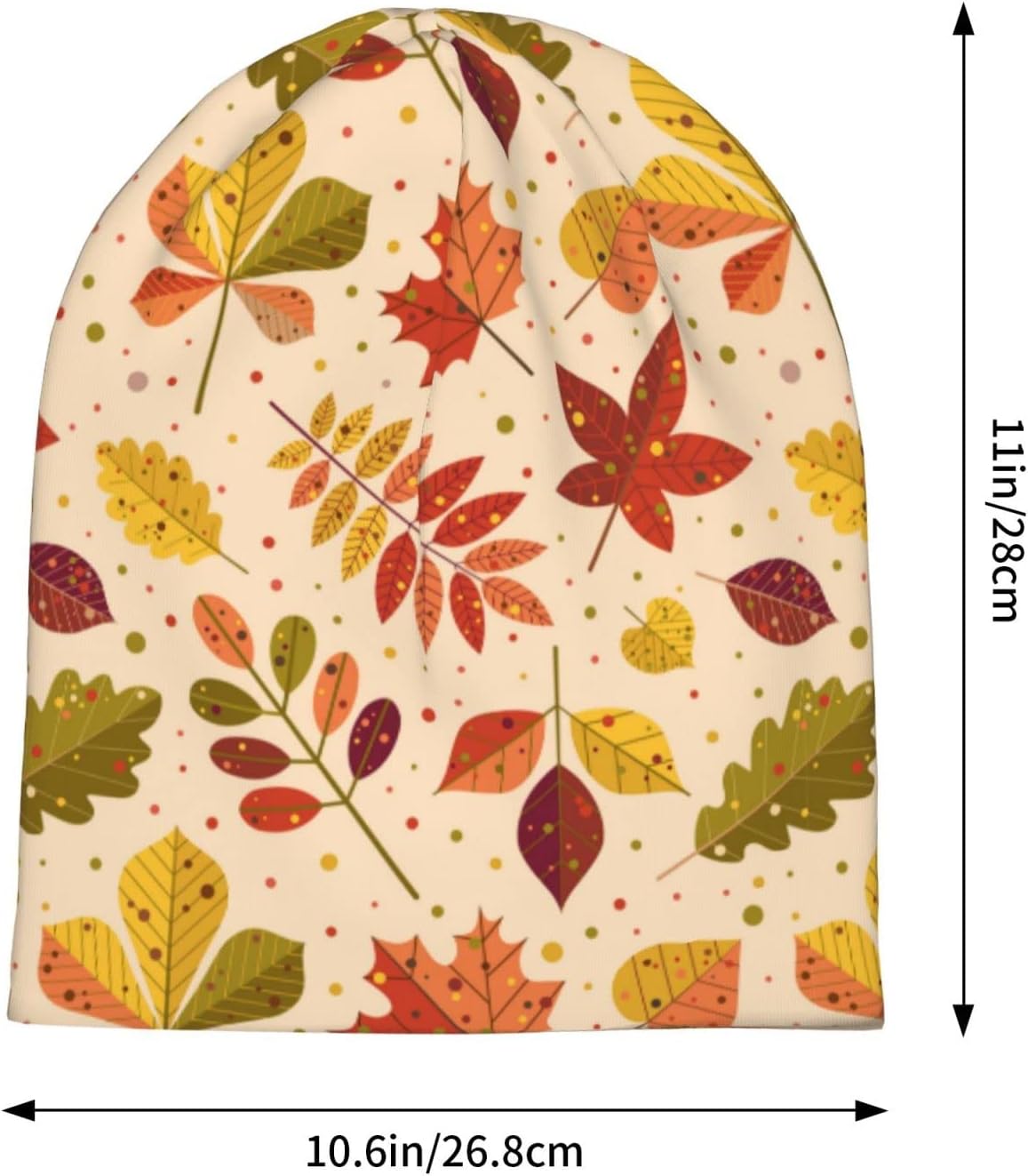 LAIPUTER Thanksgiving Beanie Standard Closed Chemo Hat Cancer Headwear Knitted Hats Baggy Slouchy Cap for Adults Women Men - Image 2