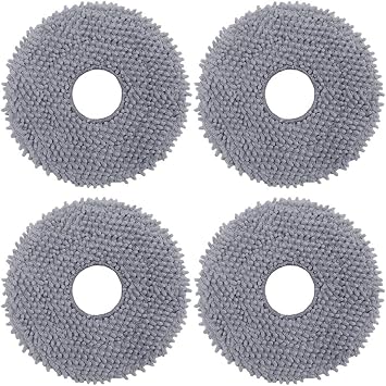 Accessories Kit for Roborock Qrevo S/Qrevo Plus/Qrevo Pro/Qrevo MaxV Vacuum Replacement Parts, 4 Mop Cloths