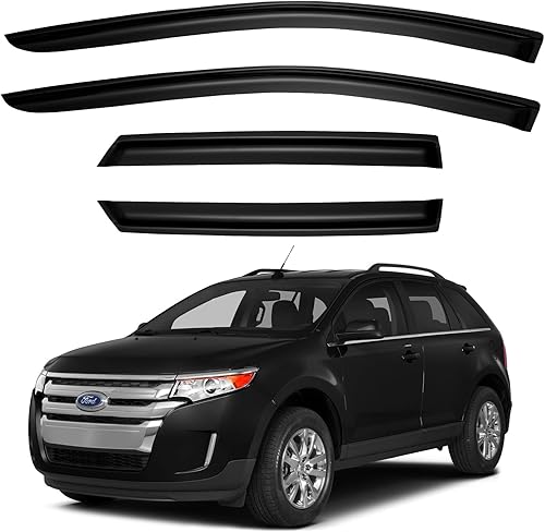 Miniatura 909 de Visores protectores de lluvia para ventana, deflectores de viento de canal exterior