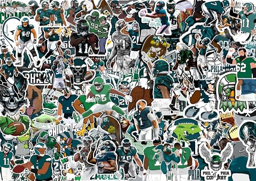 100 PCS American Sport Team Stickers Pack for Water Bottle Laptop Bicycle Computer Motorcycle Travel Case Car Decal Decoration Sticker