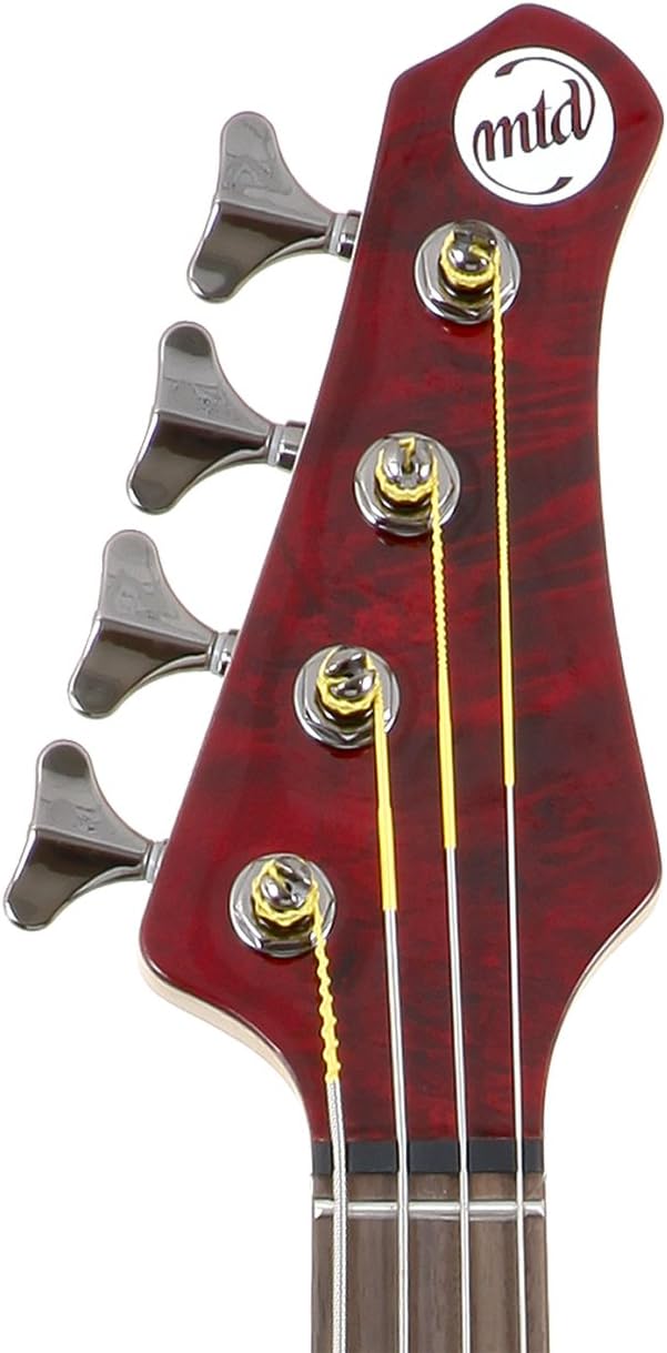 MTD Kingston "The Z" Bass Guitar (4 String, Rosewood/Transparent Cherry)