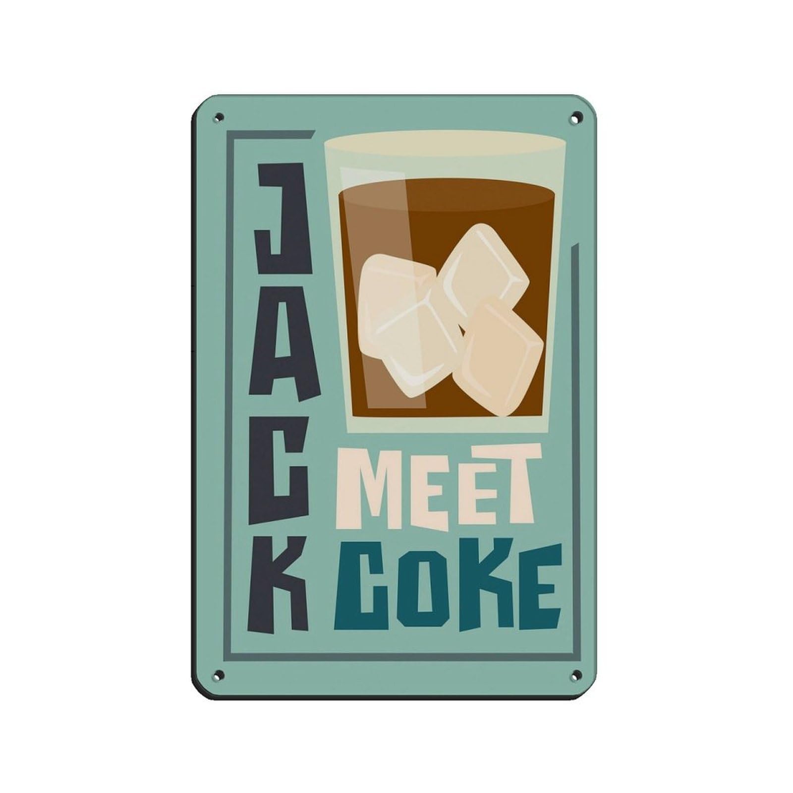 Cocktail Art, Kitchen Poster, Retro Kitchen Art Retro Poster Metal Tin Sign Chic Art Retro Iron Painting Bar People Cave Cafe Family Garage Poster Wall Decoration 8x12inch(20x30cm)