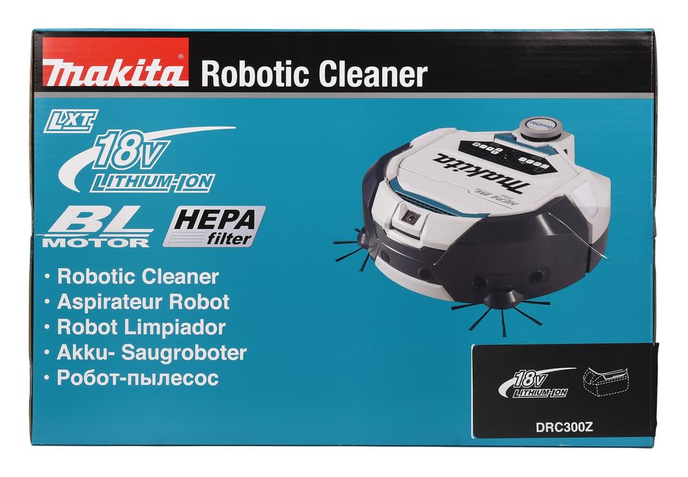 Makita Bezprzewodowy Robot Czyszczący, Biały/Czarny