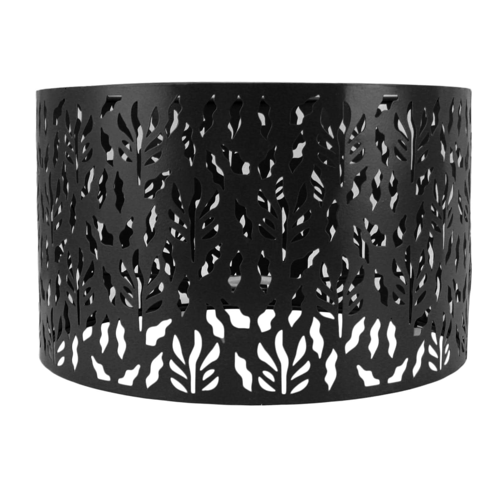 Pantalla lámpara hueca metal Pantalla lámpara tallada hueca Pantalla lámpara hueca escritorio hueca Pantalla lámpara Adecuado pantallas lámparas oficina, hogar y dormitorio(Negro)