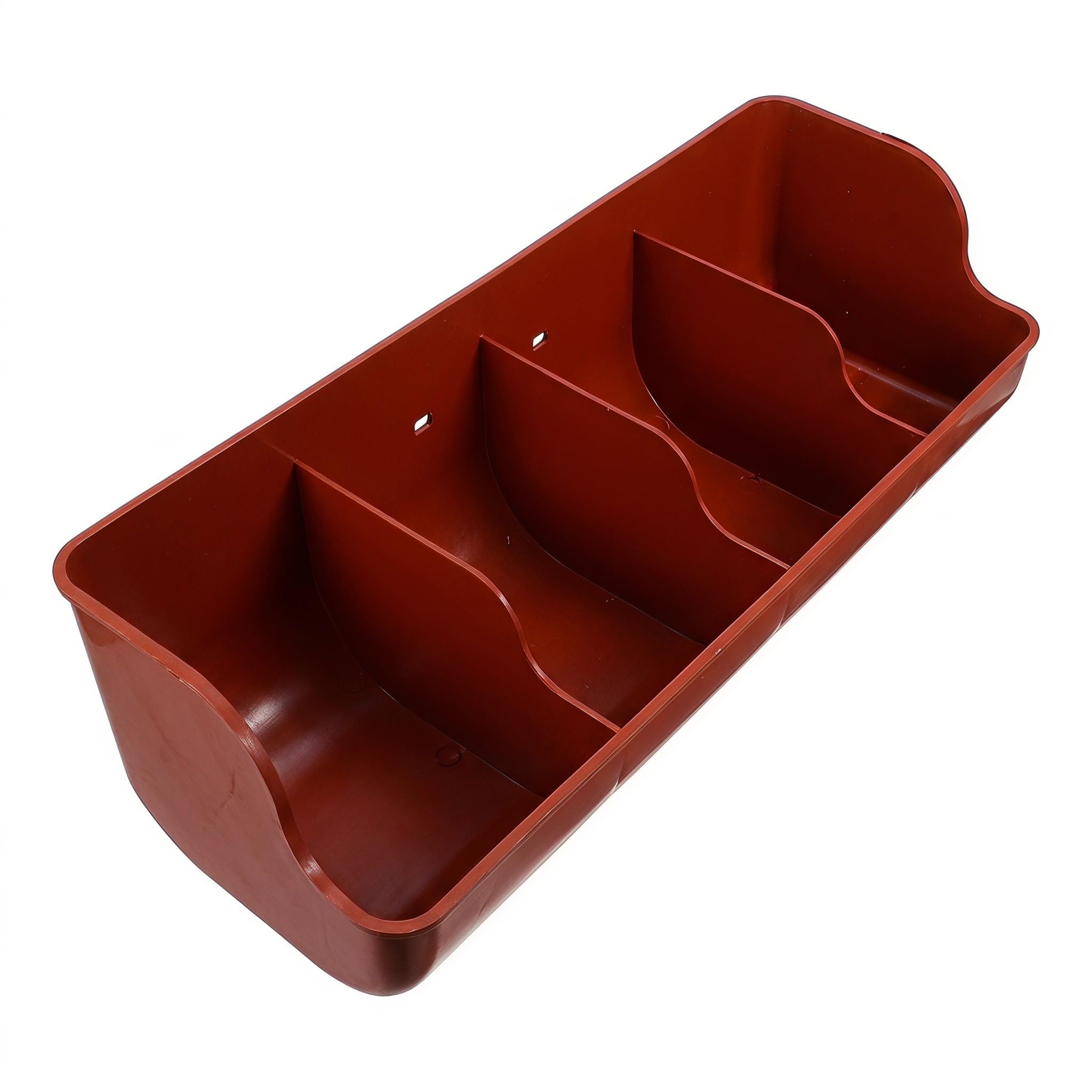 Operitacx 2 mangiatoie per animali da allevamento: mangiatoia in plastica per piccoli animali, ideale per suinetti, allevamento in fattoria, ciotola per integratori facile da pulire, 45,7 x 18,2 x