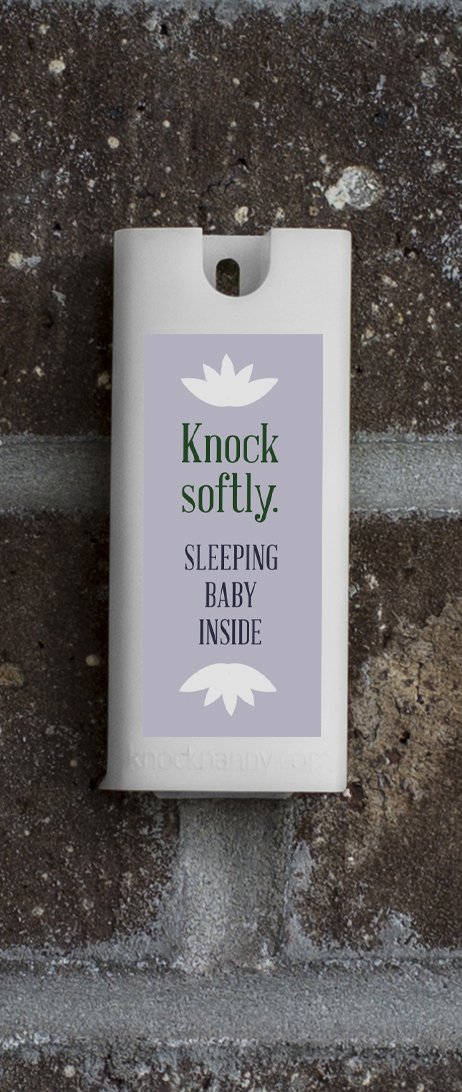 Knock Nanny Door Bell Cover, White