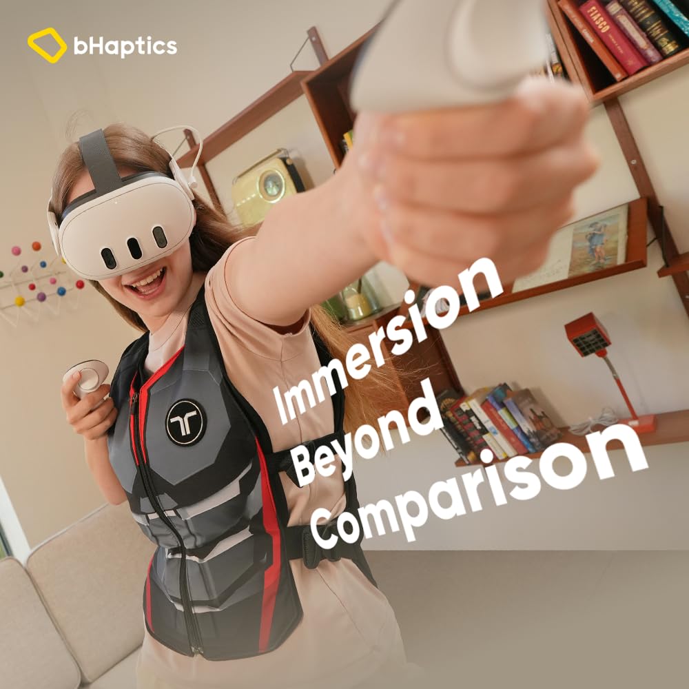 Chaleco háptico BHAPTICS TACTSUIT Air (Rojo/Negro)