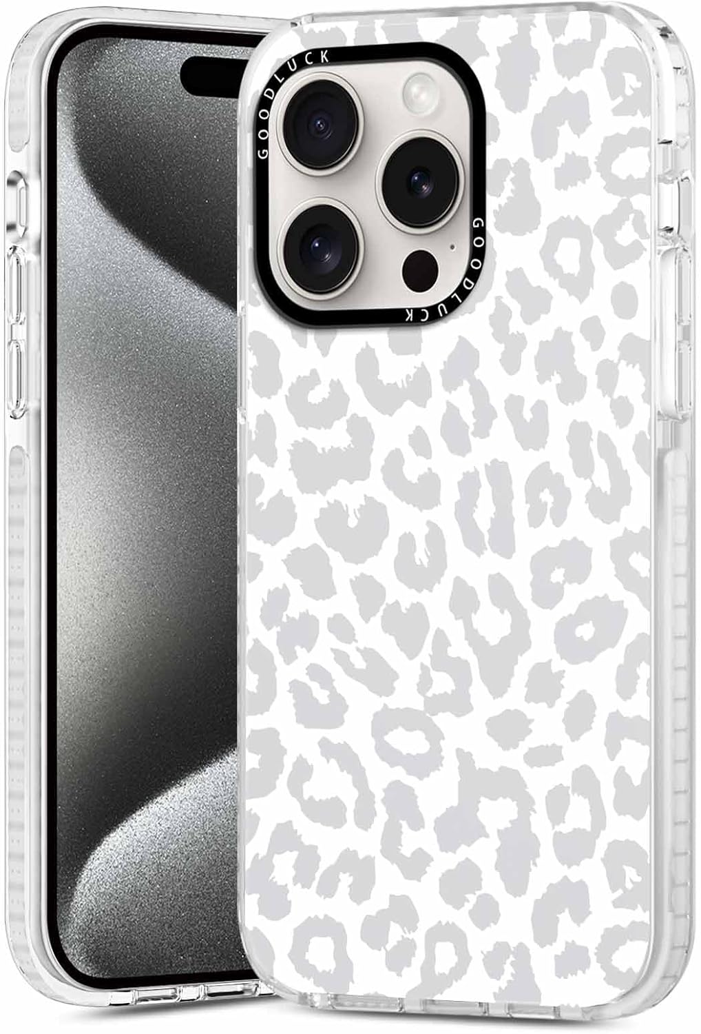 2 Pack Cute Clear Cheetah Leopard Phone Case for iPhone 16 Pro 6.3 inch, Aesthetic Trendy Soft Slim Fashion Protective Shockproof TPU Bumper Cover for Women Girls-Cheetah Leopard - Image 3