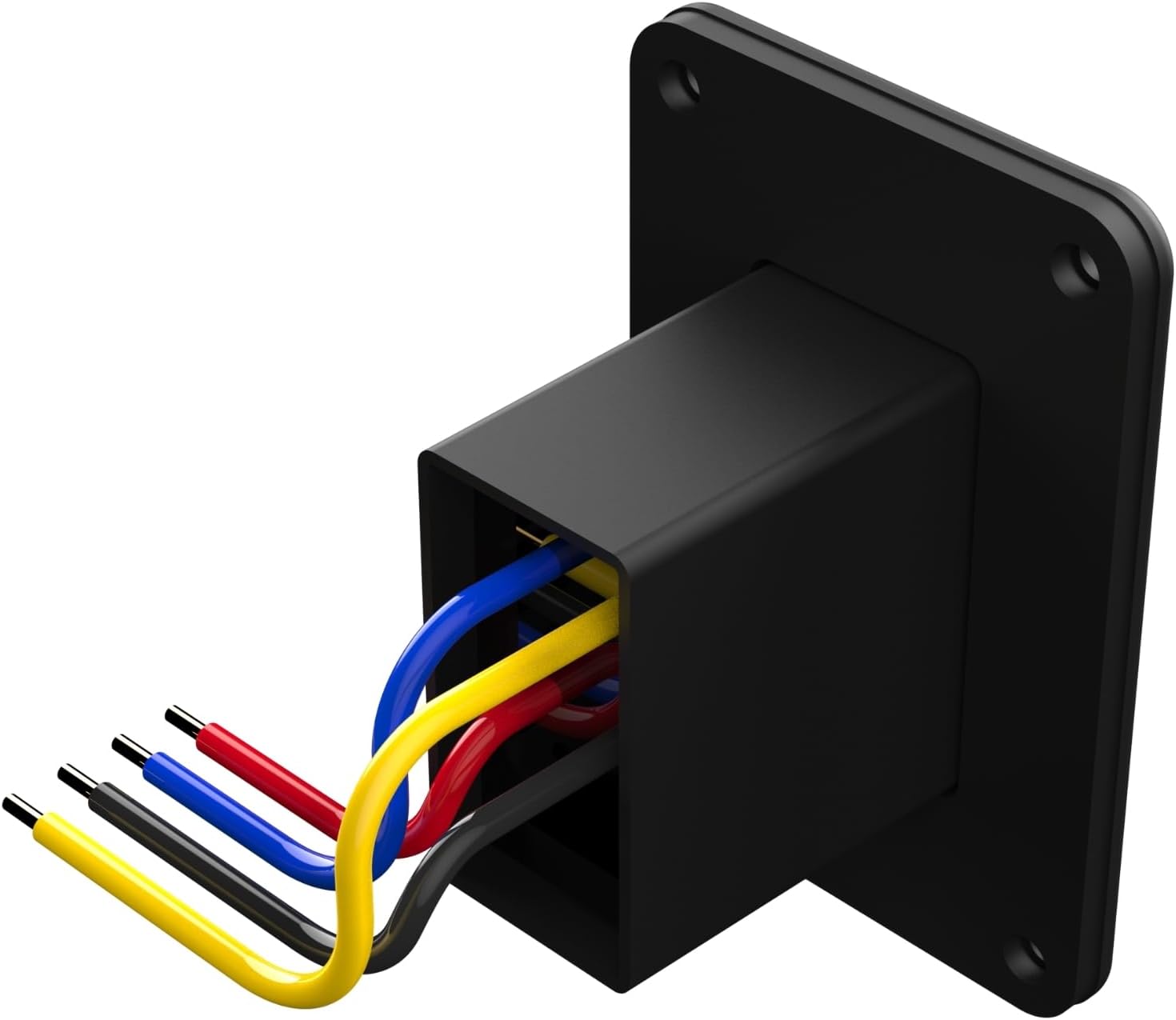 SEAFLO Stabilizer Jack Switch Power Rocker Switch, MAX 30 Amps, 12V/24V, Extend-Retract, 4 Pin Wire Harness, Momentary Reversing Polarity, IP68-Waterproof for RV Boat Truck, 4 Year Warranty (4-Pack)