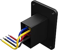 Vista 2 de SEAFLO Interruptor de balancín de potencia con interruptor de gato estabilizador, máximo 30 amperios, 12 V/24 V, extensión retráctil, arnés