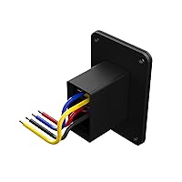 Vista 2 de SEAFLO Interruptor de balancín de potencia con interruptor de gato estabilizador, máximo 30 amperios, 12 V/24 V, extensión retráctil, arnés