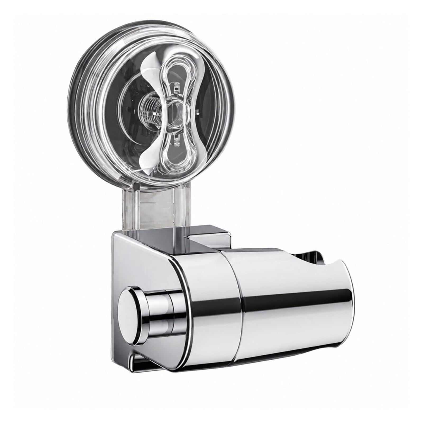1pcs Suction Cup Shower Holder with Hook(Silver)