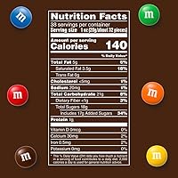 Vista 2 de M&M'S Caramelos de chocolate con leche, tamaño fiesta, bolsa de 38 onzas, 2 unidades (paquete de 2)
