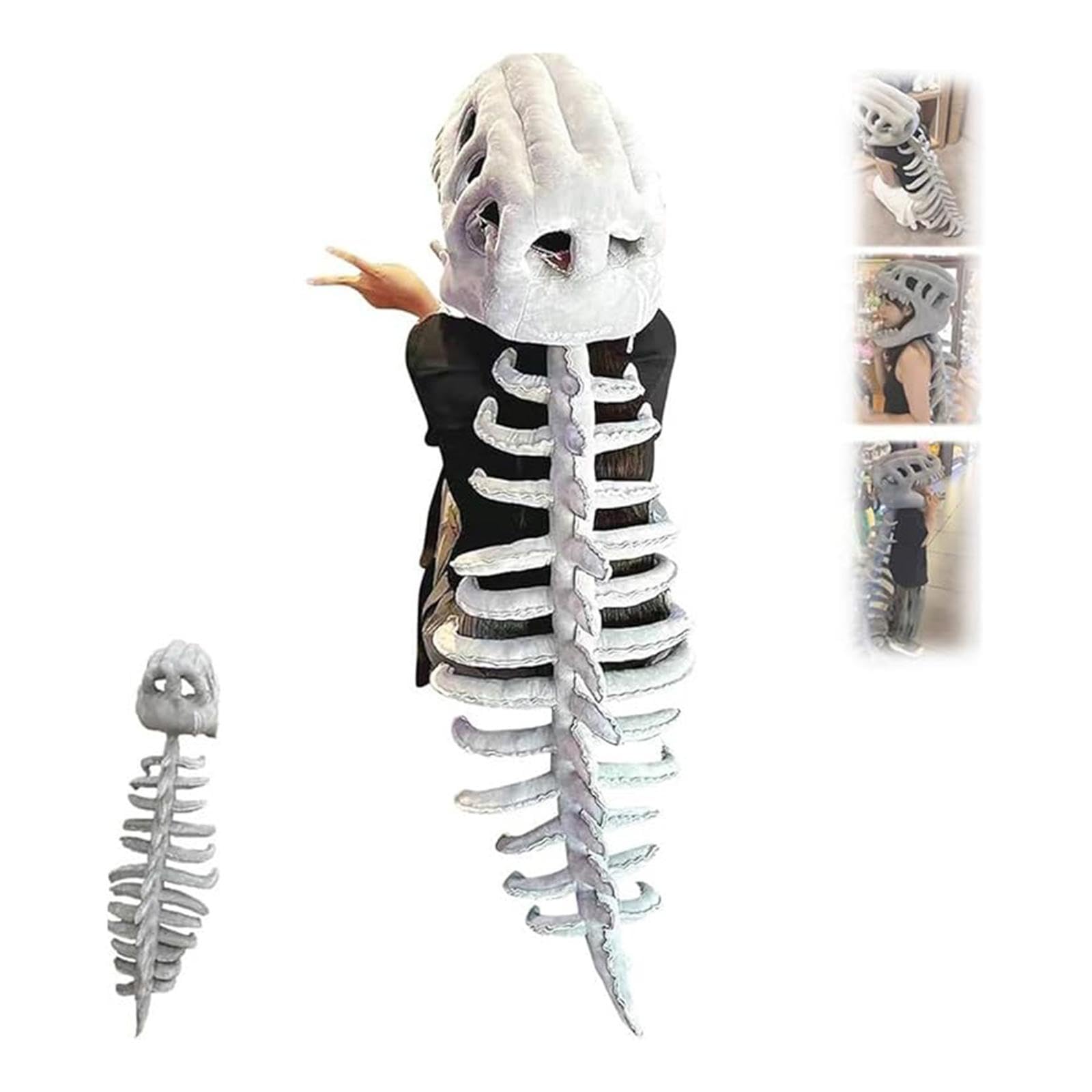 Set di Costumi Da Scheletro di Dinosauro, Colonna Vertebrale Scheletrica
