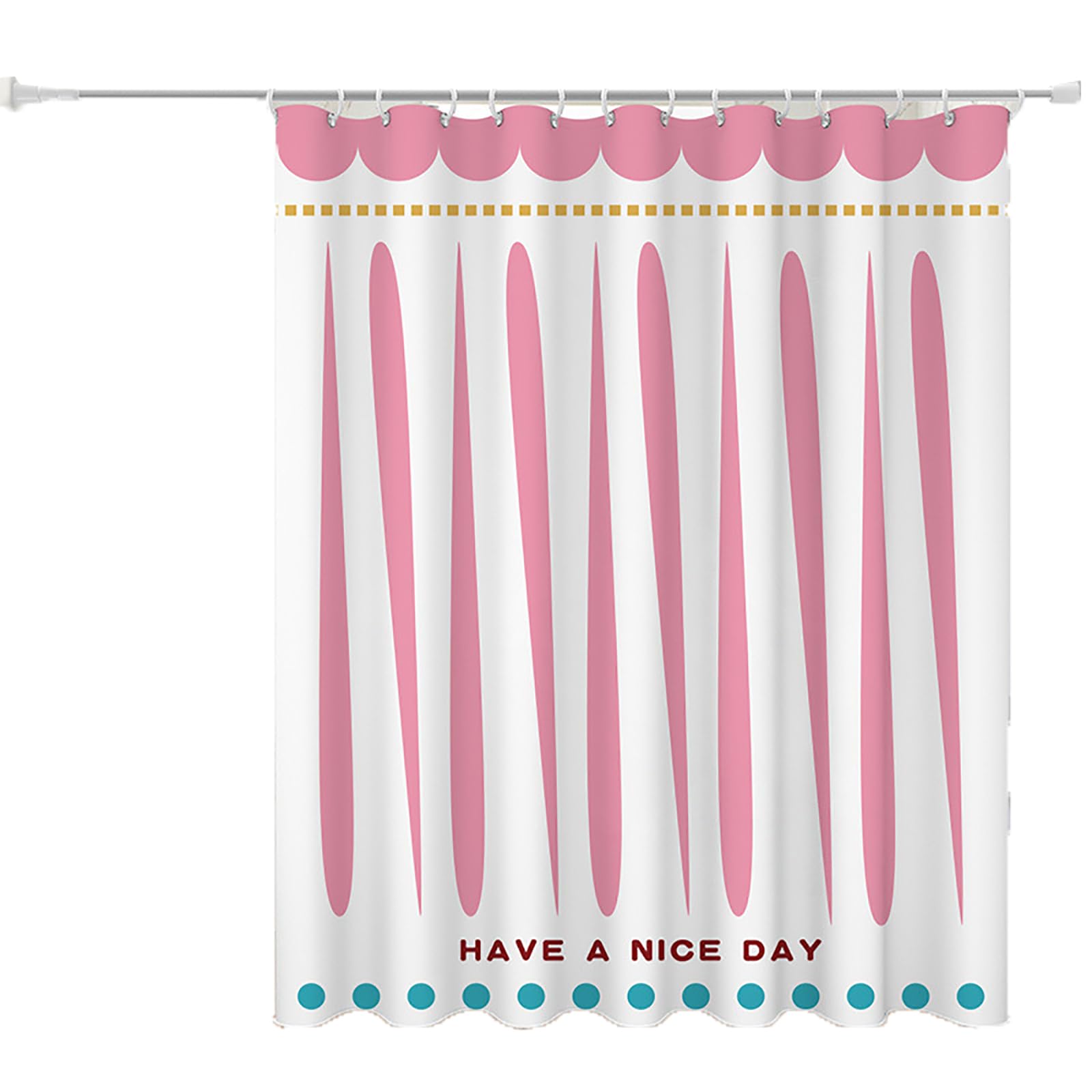 Rideau de douche anti-éclaboussures 90x180 en polyester lavable robuste