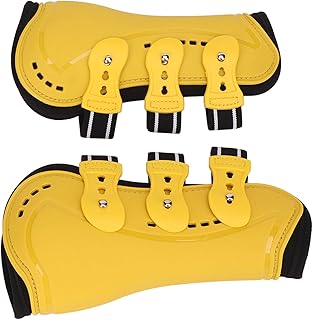 Botas de Tendão de Cavalo, Proteção das Pernas Dianteiras Abertas Dianteiras Botas de Tendão de Cavalo Estáveis para Treinamento (M 1,5L)