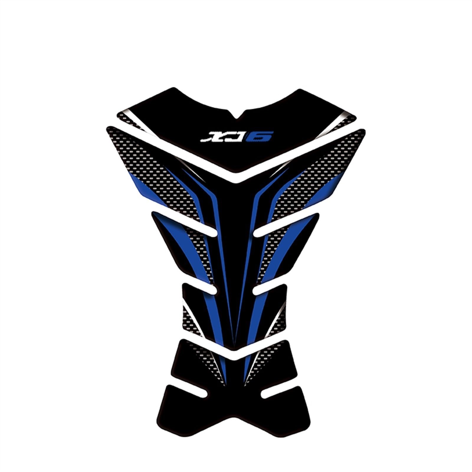Motorcycle Tank Pad Racing Tankpad Sticker Fuel Fishbone Decals for Yamaha XJ6 Diversion Carbon-Look(Color2)