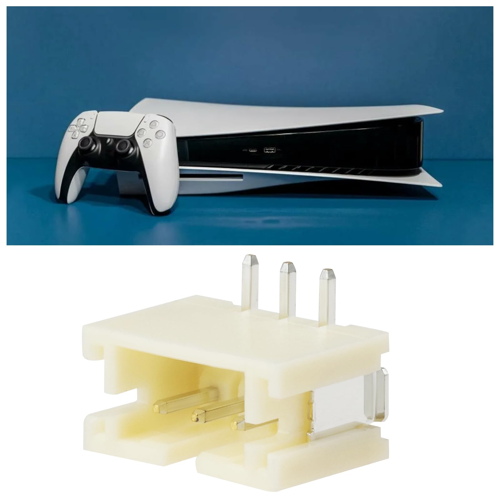 Lot de 4 ventilateurs de refroidissement pour console de jeu - Interface 3 broches compatible avec Sony PlayStation 5