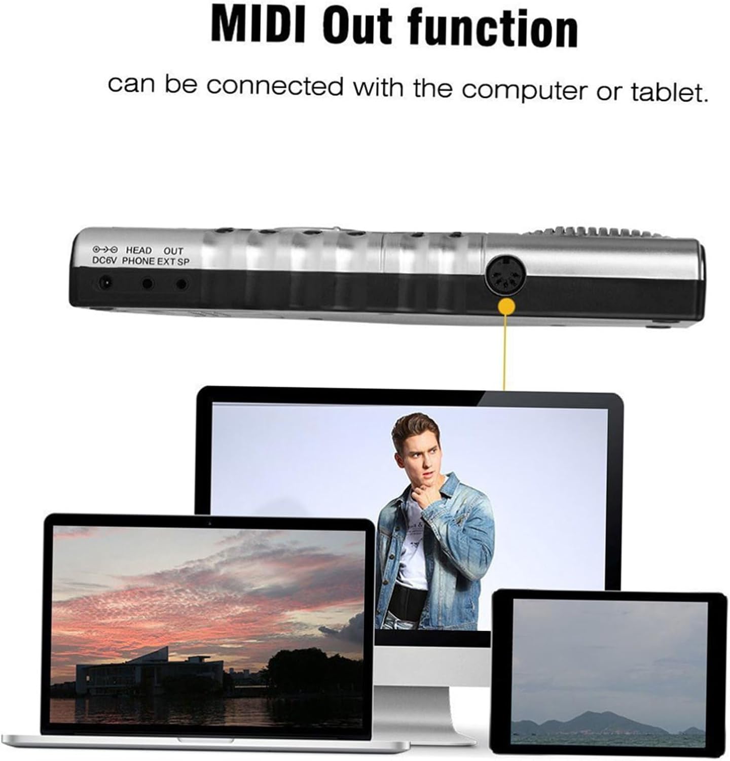 Totority Keys Silicone Roll-up Keyboard Piano with Built Speaker Portable Electronic Music Instrument for Boy Girl and Adults for Beginners and Musicians