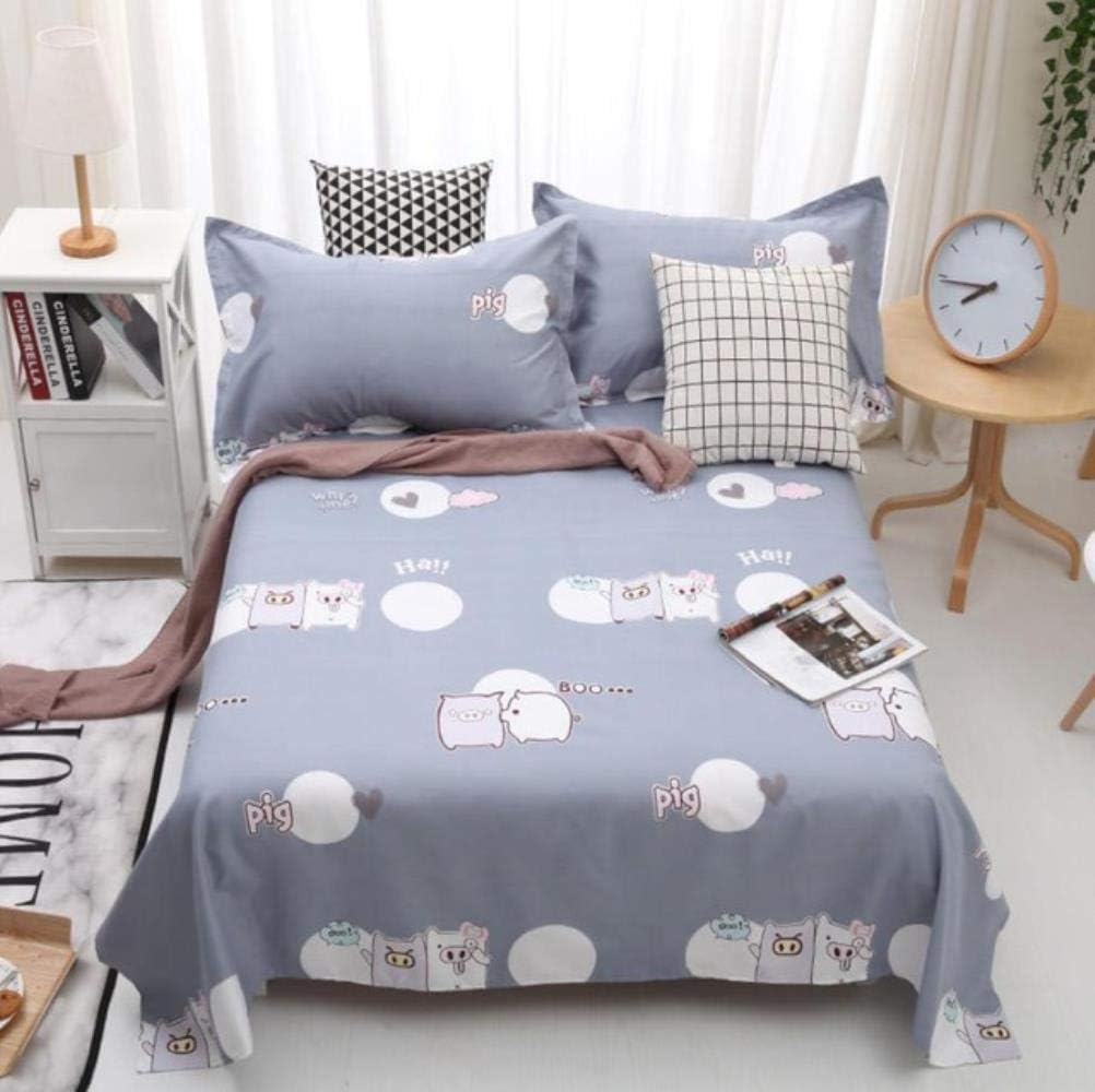 CTOBB Flat Sheet Black Double / Queen / King Size Bed Linen Fashion