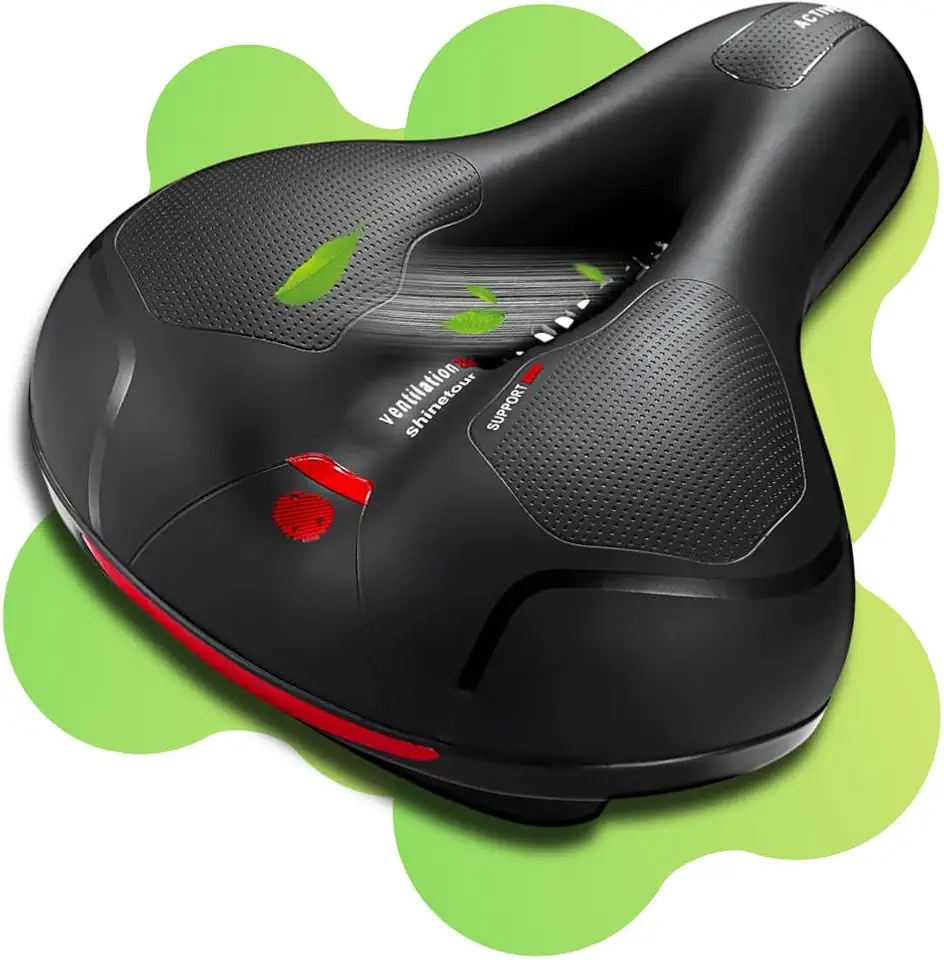 Selim de Bicicleta Confortável Preto com Almofada de Gel, Absorção de Choque com 2 Molas Anti-Impacto, À Prova d’Água, Tamanho Único 29x20x4cm, Ideal para Uso Diário – Qualidade Premium LNSTORE