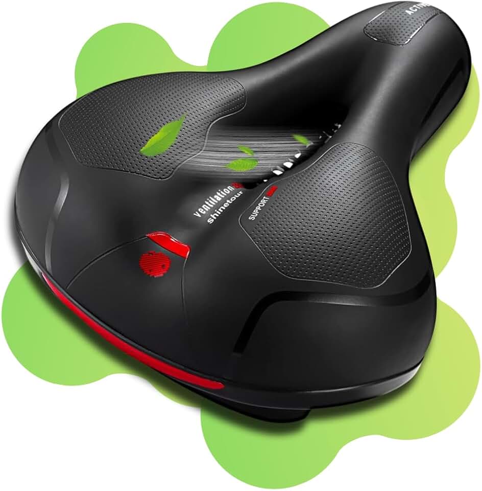 Selim de Bicicleta Confortável Preto com Almofada de Gel, Absorção de Choque com 2 Molas Anti-Impacto, À Prova d’Água, Tamanho Único 29x20x4cm, Ideal para Uso Diário – Qualidade Premium LNSTORE
