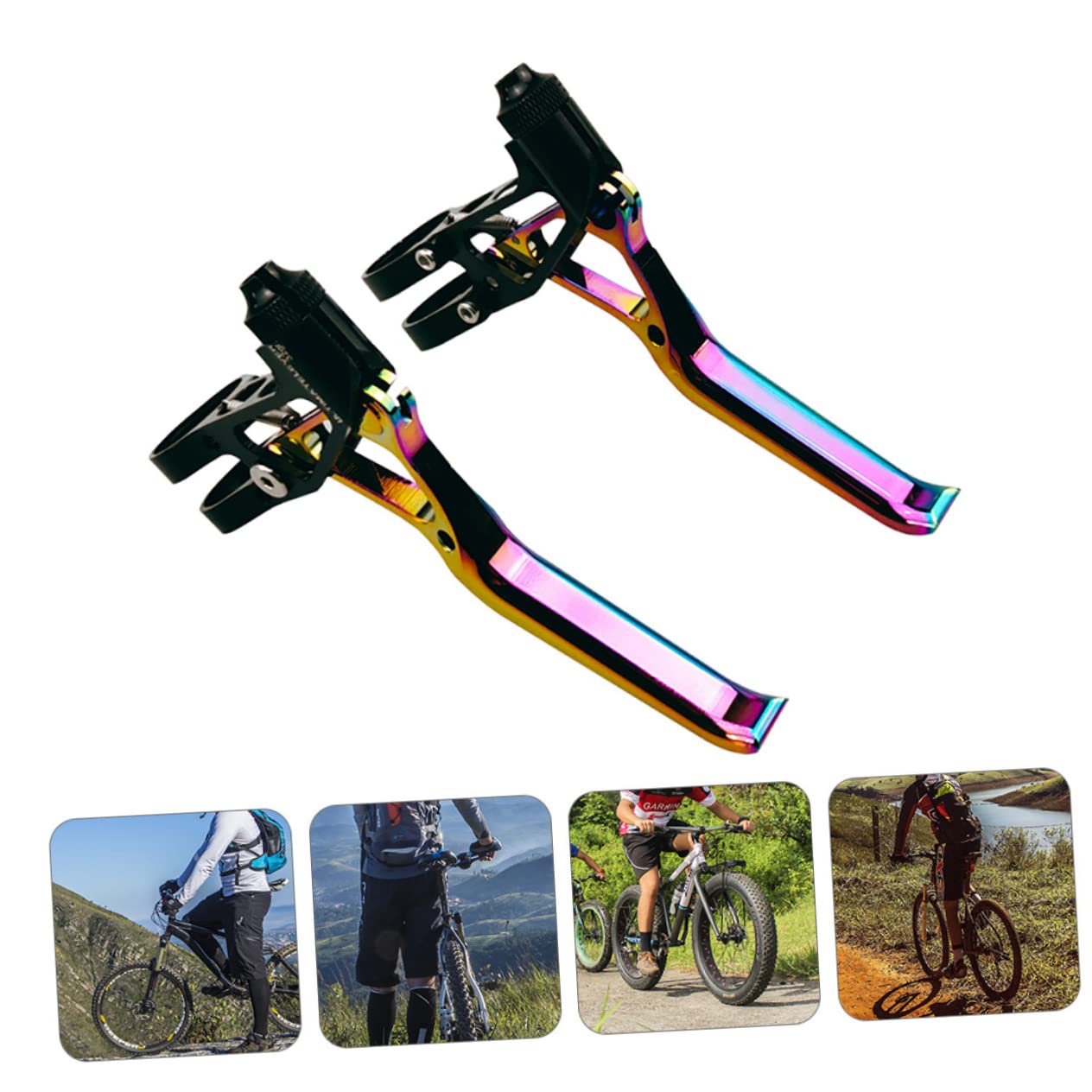 BESPORTBLE 1 Paio Leva del Freno della Bicicletta Bici da Strada Manubrio Bar Leve Freno Freno Frizione Leva A Mano Biciclette Bicicleta Kid Bike Mountain Bike Leva del Freno in Lega di
