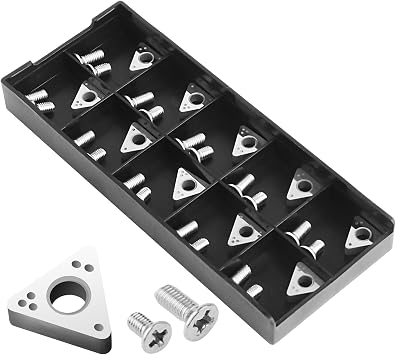 10pcs 6914-10 Negative Rake Carbide Insert, Compatible with Ammco