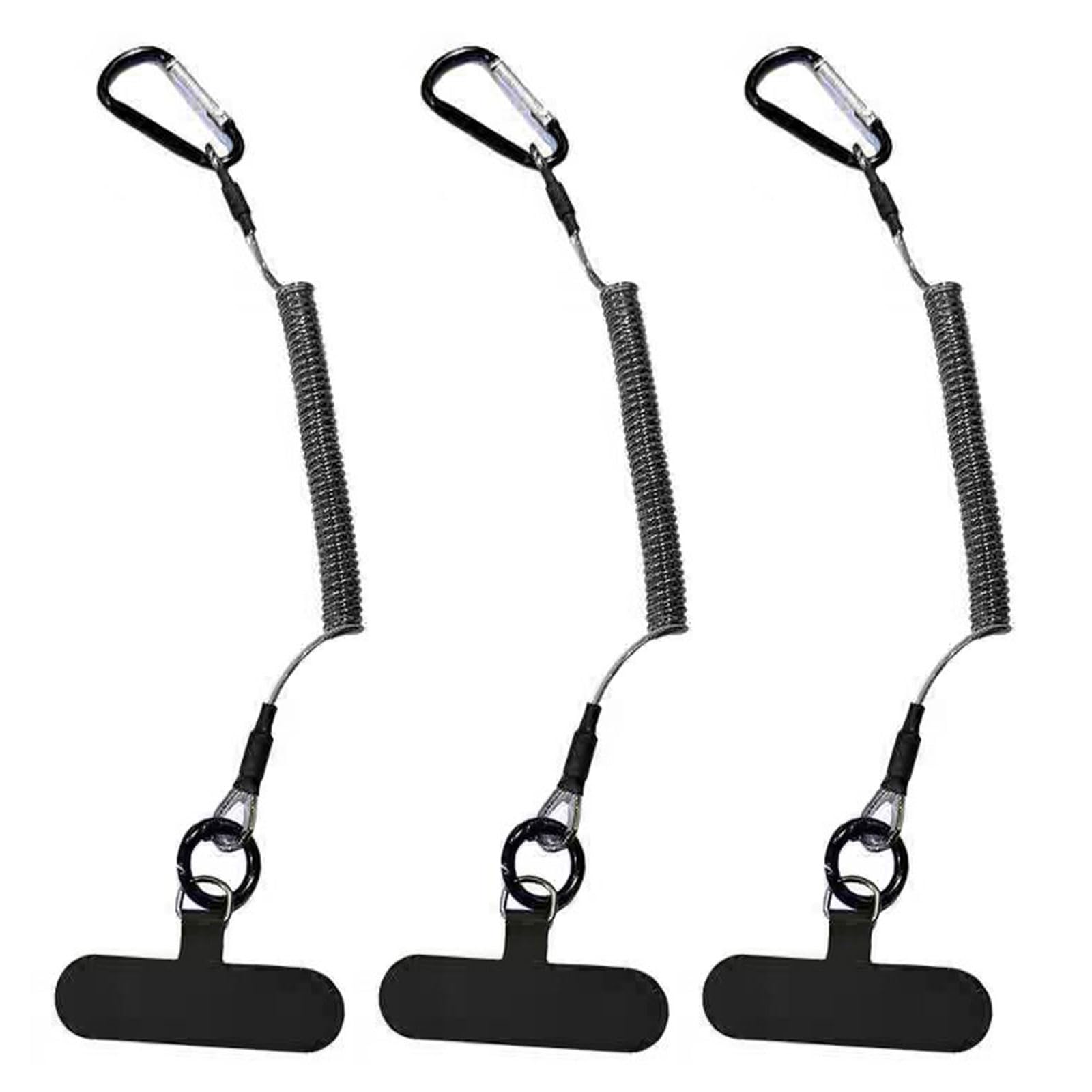 Secure Carabiner Phone Holder Retractable Cord Phone Tethers and Multifunctional Opener for Practical Utility Lanyard Retractable Spring Line