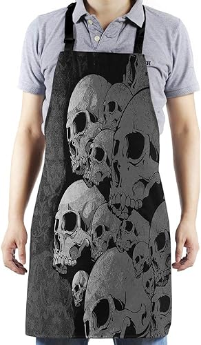 Miniatura 9 de HGOD DESIGNS Delantal de cocina Lion para mujeres y hombres para cocinar, jardinería, baberos ajustables para el hogar, tamaño adulto, Apcolor-152