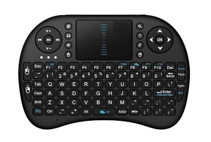 Teconica LR-78 Wireless Bluetooth Multifunction Touchpad Keyboard With 2.4Ghz | Rechargeable Lithium-Ion Battery (Random Colour)