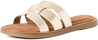MARCO TOZZI Damen Sandale weiches Feel Me Fußbett Leder Sommerlich