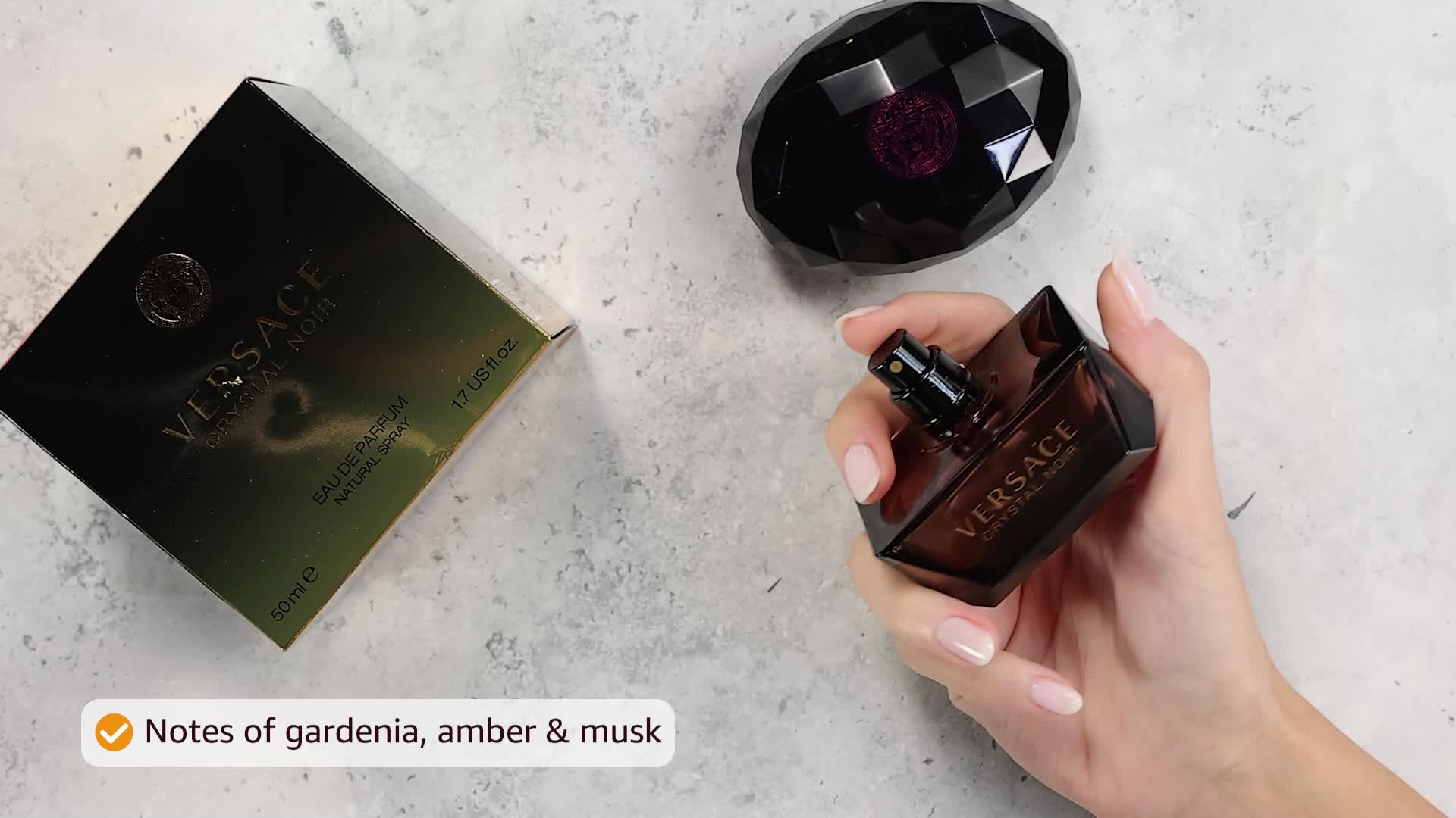 versace crystal noir note