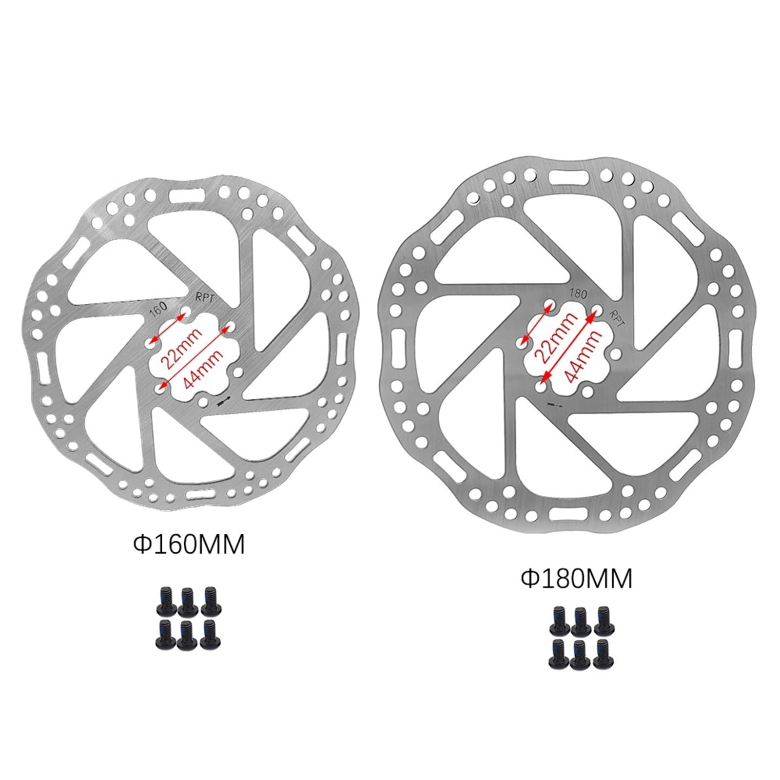 Genérico Kit De Freno De Disco Hidráulico For Bicicleta MTB, Pinzas De 2 Pistones, Rotor De 160 Mm Y 180 Mm, Palanca Delantera Y Trasera, Izquierda Y Derecha