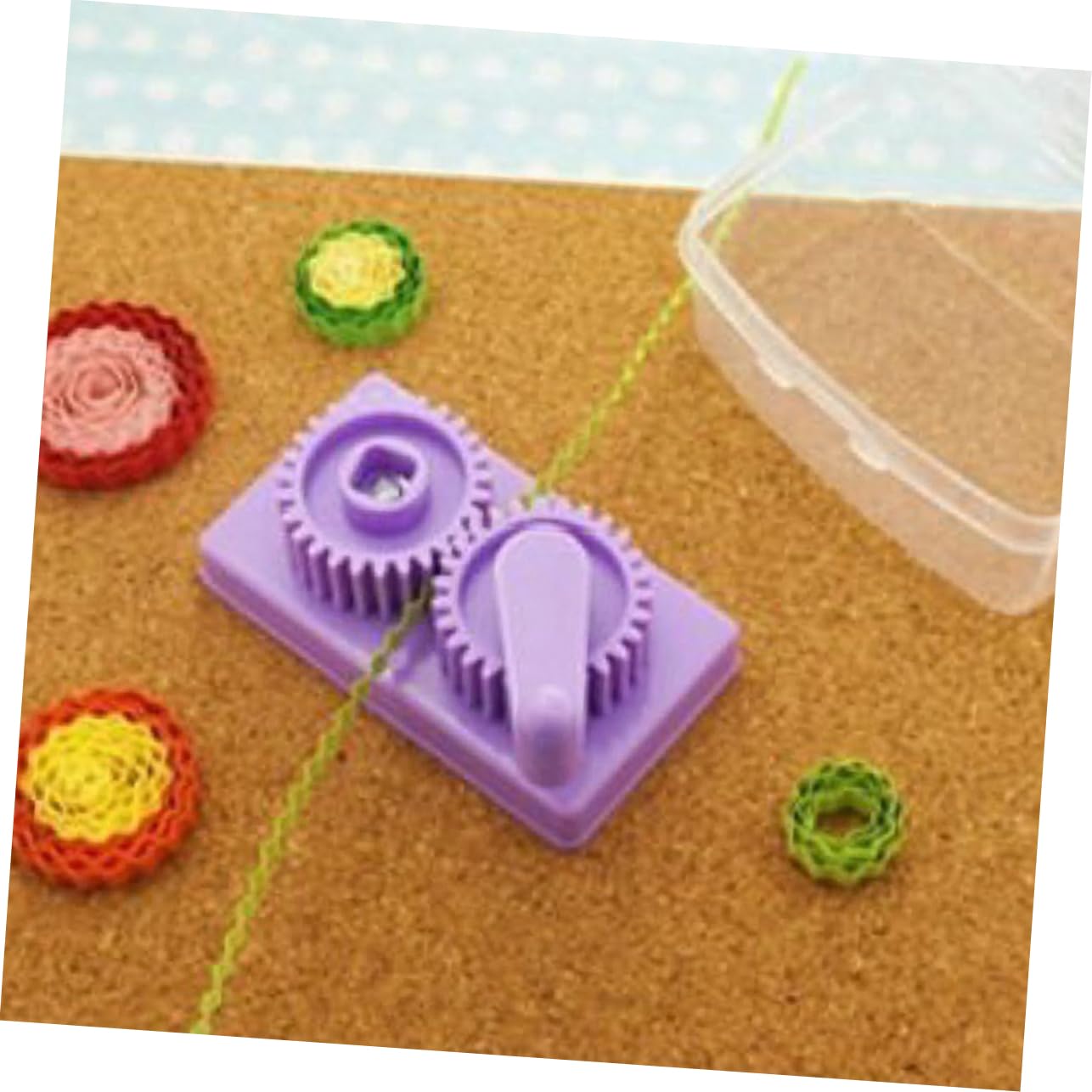 DOITOOL 5 Piezas Estilo de onda Elaboración partidos artesanía laminación ranurado kit de quilling de papel herramienta de pluma herramienta de quilling manual el plastico Violeta