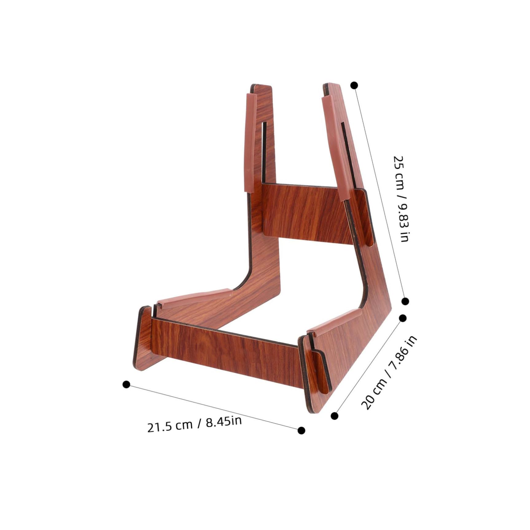 HEMOTON Supporto Per Chitarra Da Pavimento Da 3 Pezzi Supporto Per Chitarra Staccabile Struttura in Legno Per Chitarre Acustiche Ed Elettriche