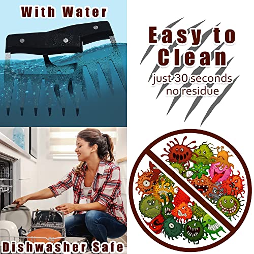 Pfunlieoo Meat Claws For Shredding, Metal Meat Shredder Claws, Easily Shred & Cut Meats, Chicken Shredder Tool, Stainless Steel Bbq Bear Claws For Barbecue, Grill, Gifts, Heat Resistant, Easy To Clean #TOP3